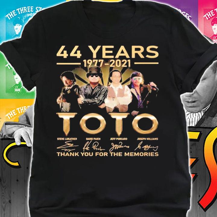 44 years 1977 2021 Toto thank you for the memories shirt shirt