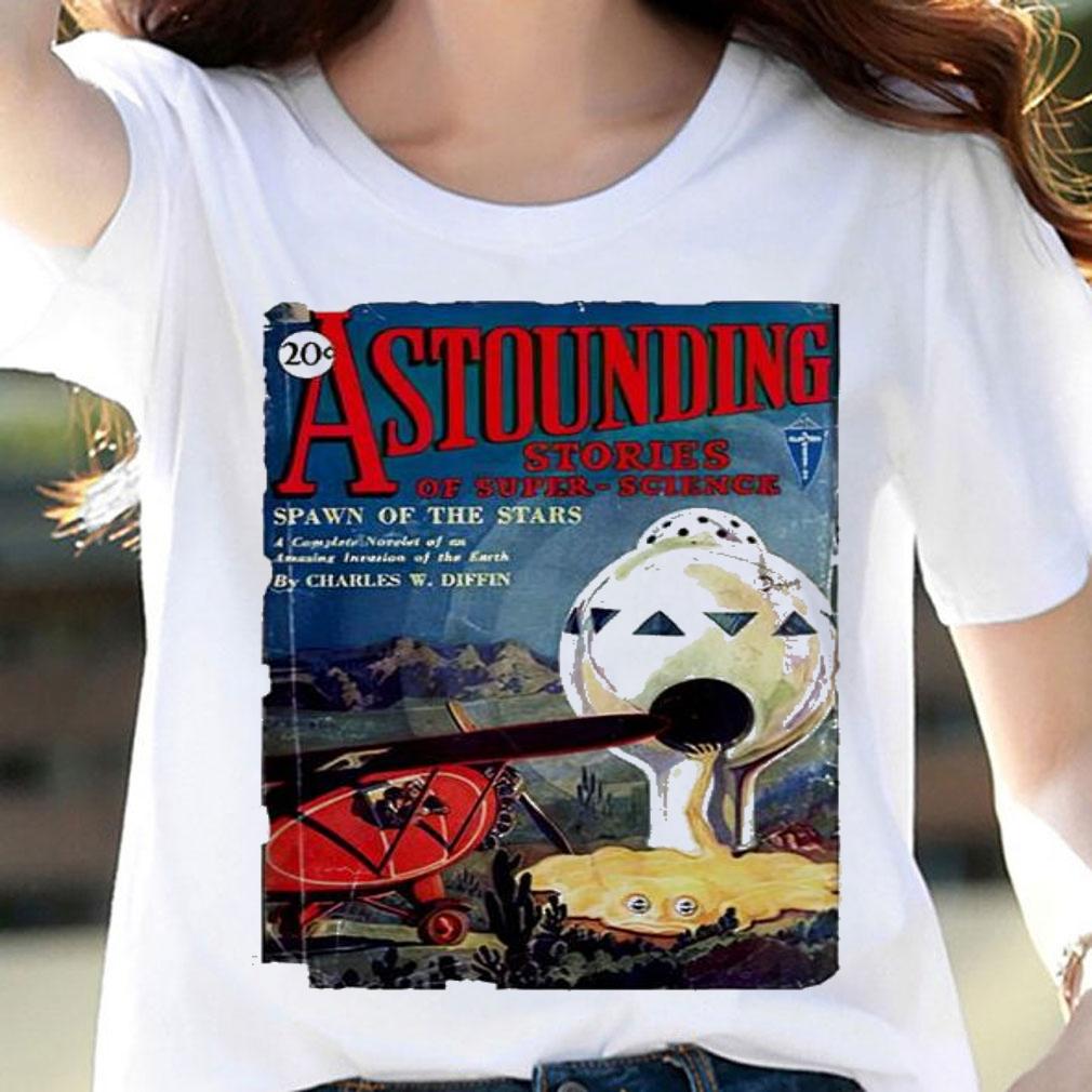 1930s science fiction futuristic classic comic book cover artwork shirt woman shirt