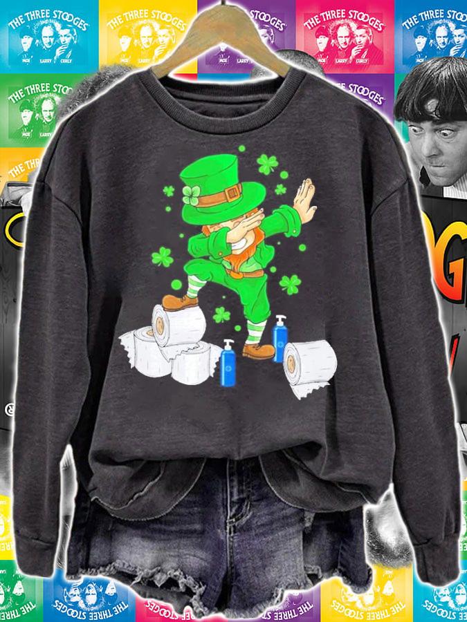 St Patrick's Day dabbing Leprechaun shirt sweatshirt