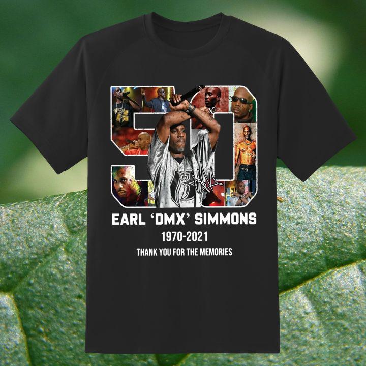 Earl Dmx Simmons 1970 2021 Signature Thank You For The Memories T-Shirt