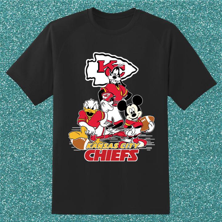Kansas City Chiefs Disney Mickey Goofy Donald Shirt - Limited Edition