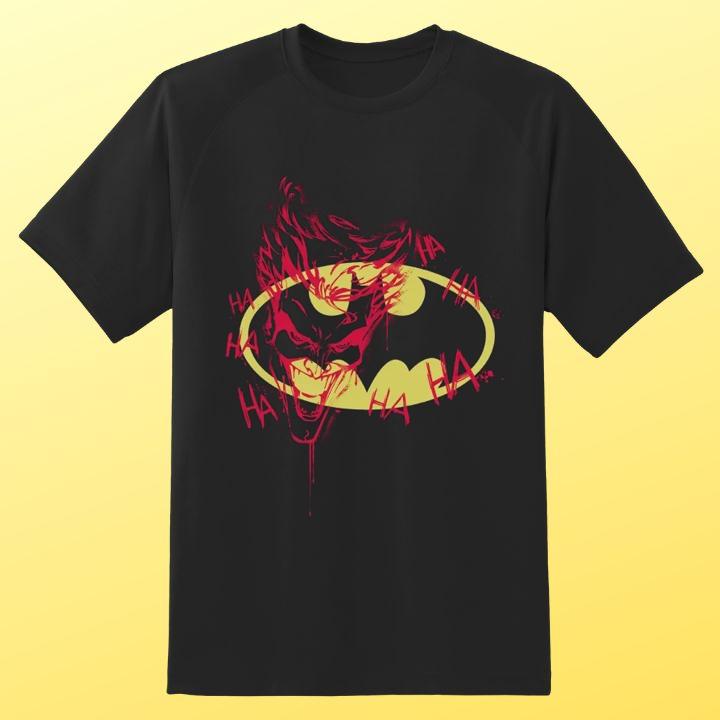 Premium Joker Ha Ha Ha Batman Logo T-Shirt