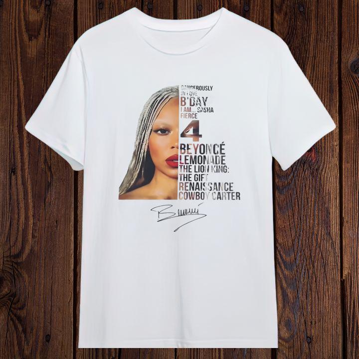 Beyonce Renaissance Tour Album Song Signature T-Shirt
