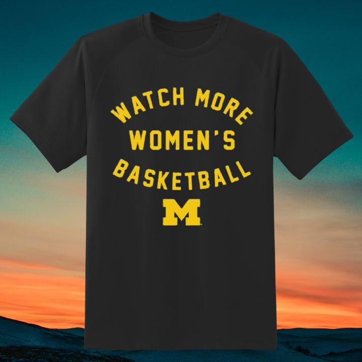 Watch More Michigan Wolverines Womens Basketball Logo T-Shirt