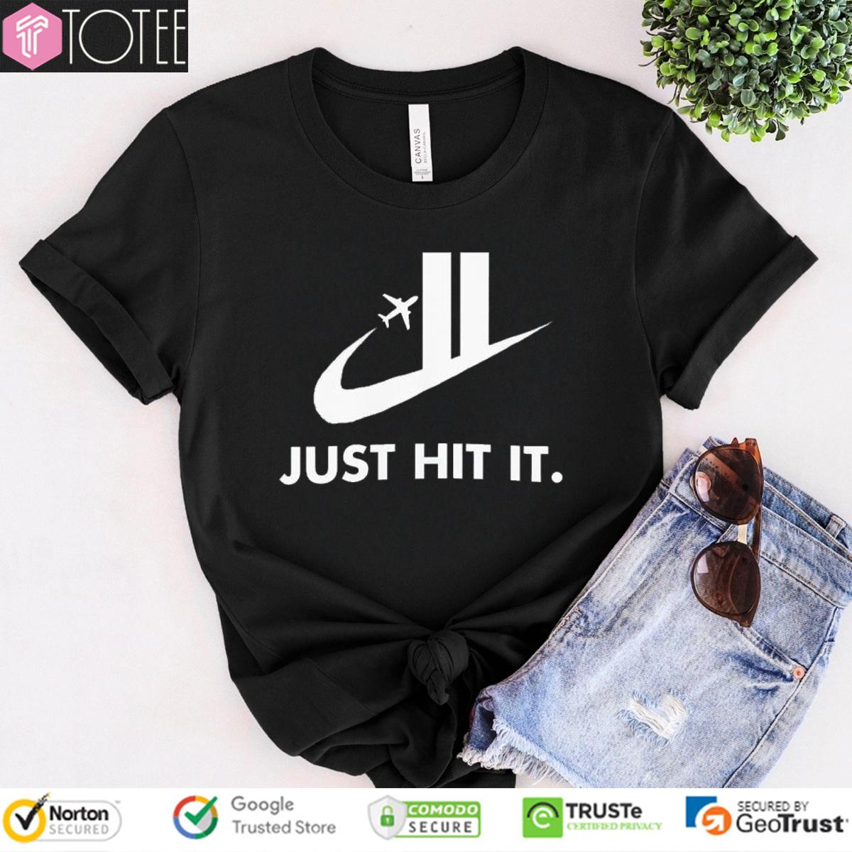 Just Hit It Nike Logo T-Shirt