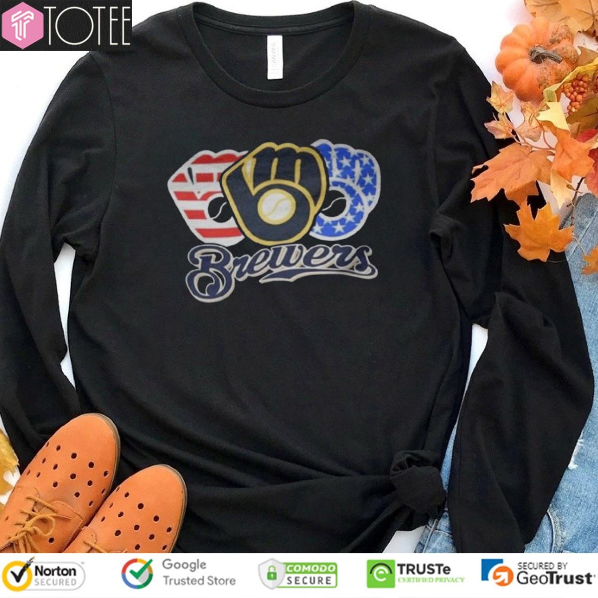 Red White And Blue Milwaukee Brewers 4Th Of July sweatshirt